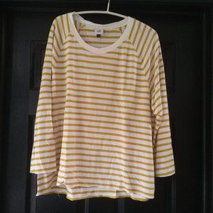 Cabi knit stripped top